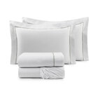 Roupa Cama Branco King 200 Fios 100% Algodão Com Detalhe Em V