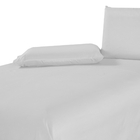 Roupa De Cama 200 Fios Toque De Algodão Queen 3 Peças Branco