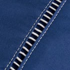 Roupa De Cama 400 Fios Casal 3 Peças Ponto Palito Azul