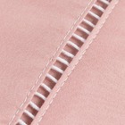 Roupa De Cama 400 Fios Casal 3 Peças Ponto Palito Rosa