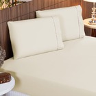 Roupa De Cama 400 Fios King 3 Peças Ponto Palito Palha