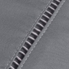 Roupa De Cama 400 Fios Queen 3 Peças Ponto Palito Cinza