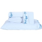 Roupa De Cama Elegante Tamanho Queen 200 Fios 100% Algodão Co