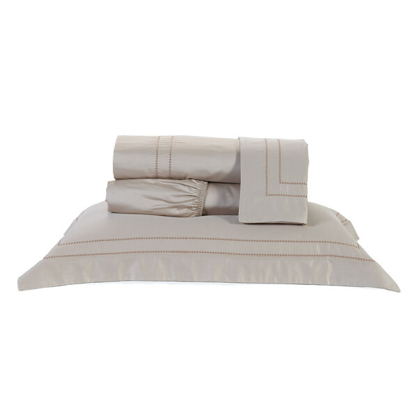 Roupa De Cama King Size Cáqui 400 Fios Egípcio 100% Algodão 4