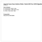 Roupa De Cama Solteiro Palha / Verde 200 Fios 100% Algodão 3