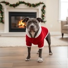 Roupa De Natal Para Cachorro Com Capuz Vermelha - Tam. G