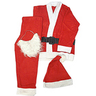 Roupa Papai Noel Completa Luxo 5 Peças Natal Natalino Fantasi