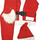 Roupa Papai Noel Completa Luxo 5 Peças Natal Natalino Fantasi