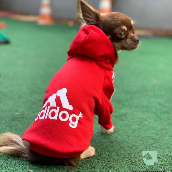 Roupa Para Cachorro Moletom Com Capuz Vermelha - Tam. G