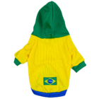 Roupa Para Cachorro Seleção Brasileira Modernpet Amarelo -p