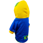Roupa Para Cachorro Seleção Brasileira Modernpet Azul -m