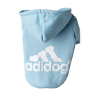 Roupa Para Cachorro Sued Com Capuz Azul - Tam. P