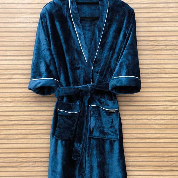 Roupão 300 Toque De Seda M Blue Night Kacyumara