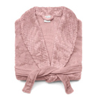 Roupão Buettner Feminino Microfibra Love Gola Xale Liso P Rose