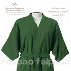 Roupão De Banho Adulto Felpudo 100% Algodão Variação: Verde