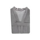 Roupão De Banho Adulto Felpudo Masculino Em Algodão P Cinza