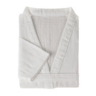 Roupão de Banho Adulto M Lino Branco 100% Algodão Karsten