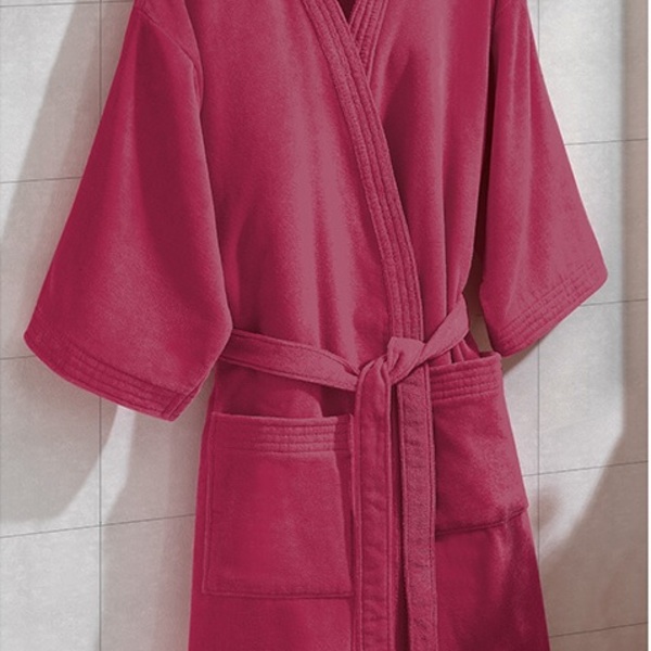 Roupão De Banho Adulto Macio Velour Liso Com Manga Döhler M