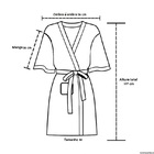 Roupão De Banho Adulto Macio Velour Liso Com Manga Döhler M