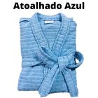 Roupão De Banho Adulto Unisex 4008 Azul M