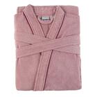 Roupão De Banho Aveludado Teka Vênus Rosa Tamanho Gg