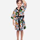 Roupão De Banho Felpudo Infantil Avengers P 4-6 Anos Lepper