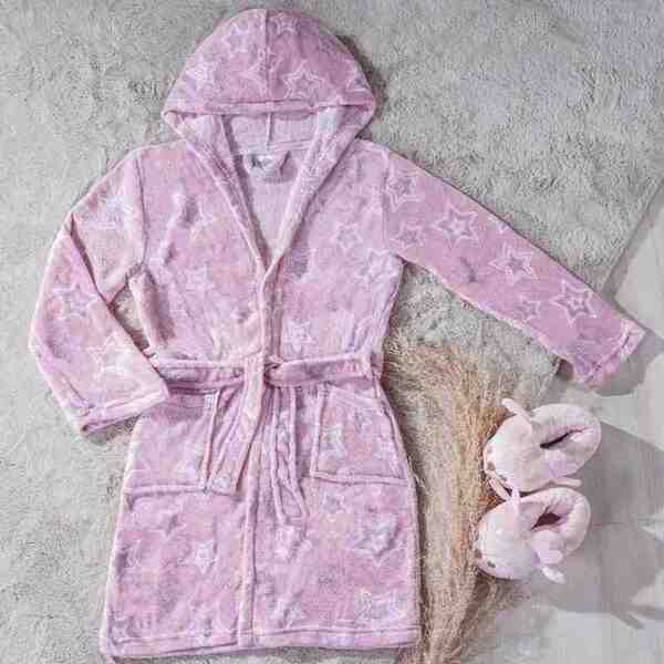 Roupão De Microfibra Infantil C/ Capuz M Sortido Bene Casa