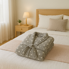 Roupão De Plush Peluciado Toque De Seda Vintage G - Kacyumara