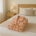 Roupão De Plush Peluciado Toque De Seda Vintage G - Kacyumara