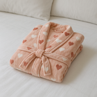 Roupão De Plush Peluciado Toque De Seda Vintage P - Kacyumara