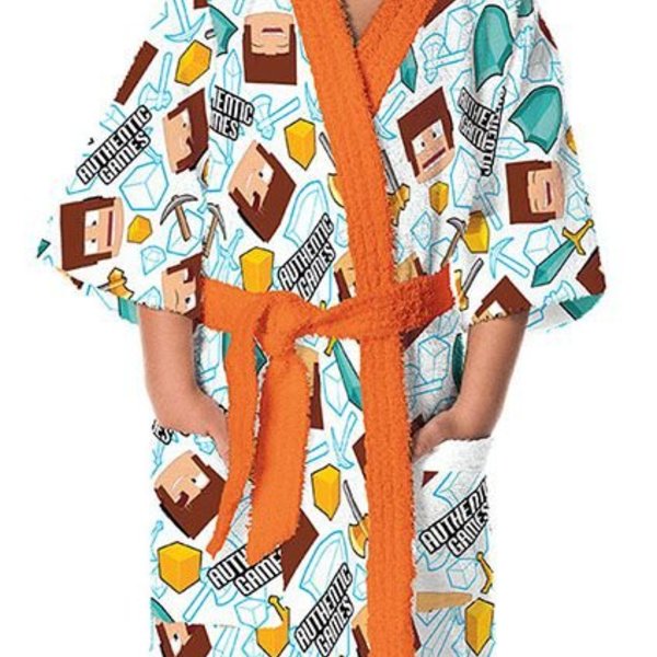 Roupão Felpudo Infantil Quimono Authentic Games Tamanho G Lep