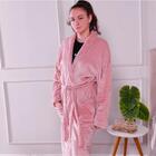 Roupão Flannel Rose Mistic - M