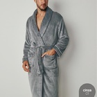 Roupão Fleece Microfibracom Bolso Gg Cinza Lepper