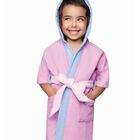 Roupão Infantil Aveludado Com Capuz Lepper Rosa M