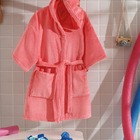 Roupão Infantil Com Capuz Aveludado Kids Tamanho Gg Dohler -