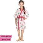 Roupão Infantil Felpudo Quimono Lhama Lepper Branco Branco P