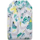 Roupão Infantil Microfibra Estampado Camesa Azul M