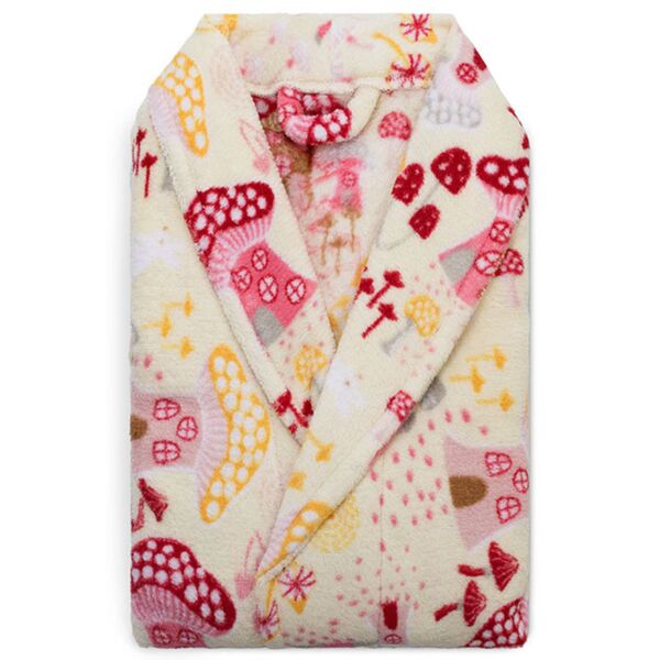 Roupão Infantil Microfibra Estampado Camesa Bege G