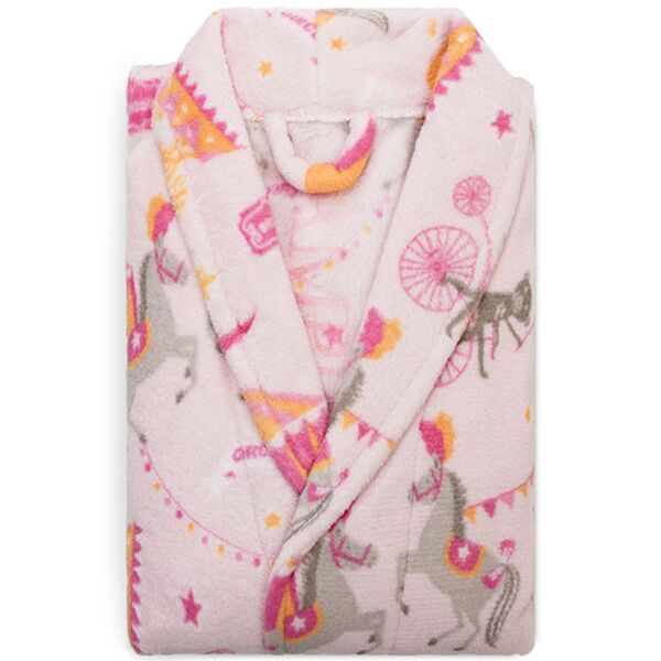 Roupão Infantil Microfibra Estampado Camesa Rosa G