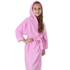 Roupão Liso Infantil Malha Felpudo Com Bolsos E Capuz