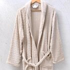 Roupão Microfibra Flannel Relieve Extra Macio Com Bolso