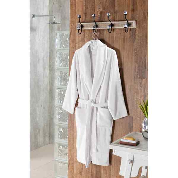 Roupão Microfibra Toque De Seda M Branco Niazitex