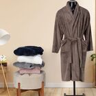 Roupão Plush Jacquard Premium La Dotta Bege P