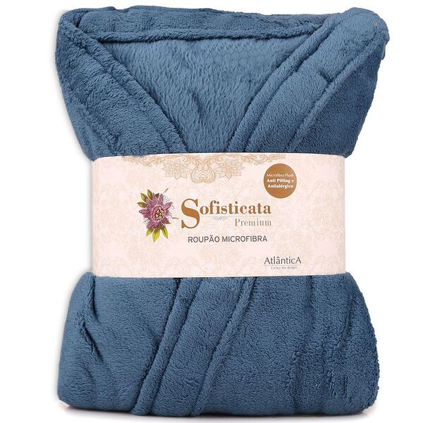 Roupão Plush Microfibra Kimono Unissex Feminino E Masculino A