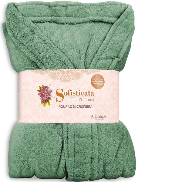 Roupão Plush Microfibra Kimono Unissex Feminino E Masculino A