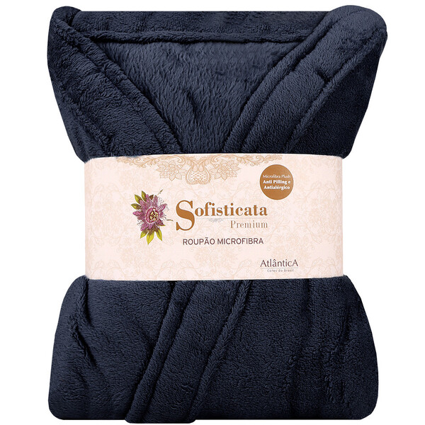 Roupão Plush Microfibra Kimono Unissex Feminino E Masculino A
