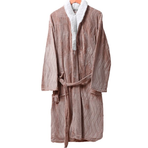 Roupão Sherpa Lã De Carneiro Toque Flannel