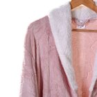 Roupão Sherpa Lã De Carneiro Toque Flannel Ultra Macio