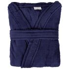 Roupão Unissex Microfibra Kimono Porto Franco Azul P