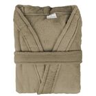 Roupão Unissex Microfibra Kimono Porto Franco Marrom Gg